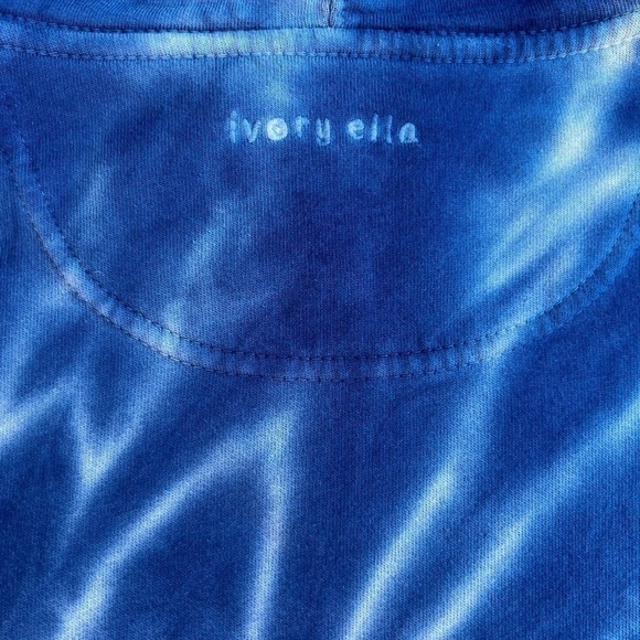 Ivory Ella Heritage Midnight Burst Tie Dye OVERSIZED Hoodie Size Small - Picture 8 of 15